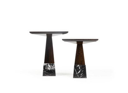 Brown 2x side table Living room Set Complete Coffee table Coffee table